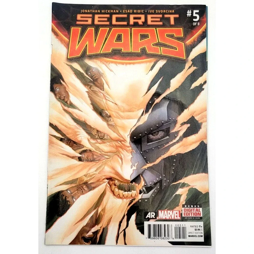 SECRET WARS #5 (2015) /VG+/ ALEX ROSS COVER 1ST APP NIGHT MACHINE